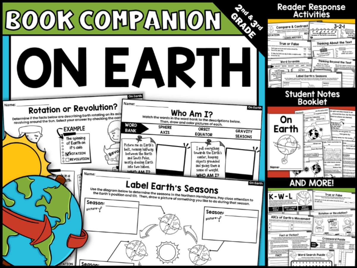 An educational teaching resource from Creatively Gifted entitled On Earth Interactive Read-Aloud Book Companion Activities downloadable at Teach Simple.