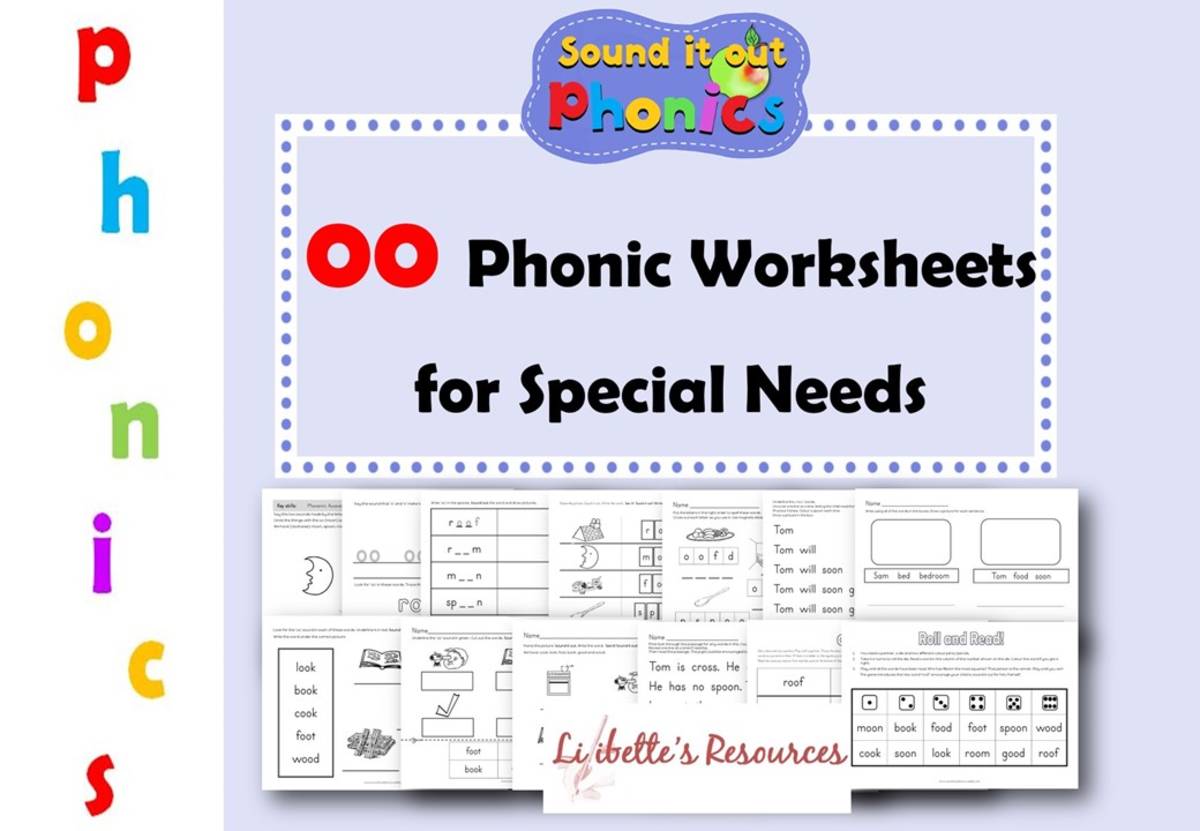 An educational teaching resource from Lilibette's Resources entitled oo Phonic Worksheets for Early Years/Intervention downloadable at Teach Simple.