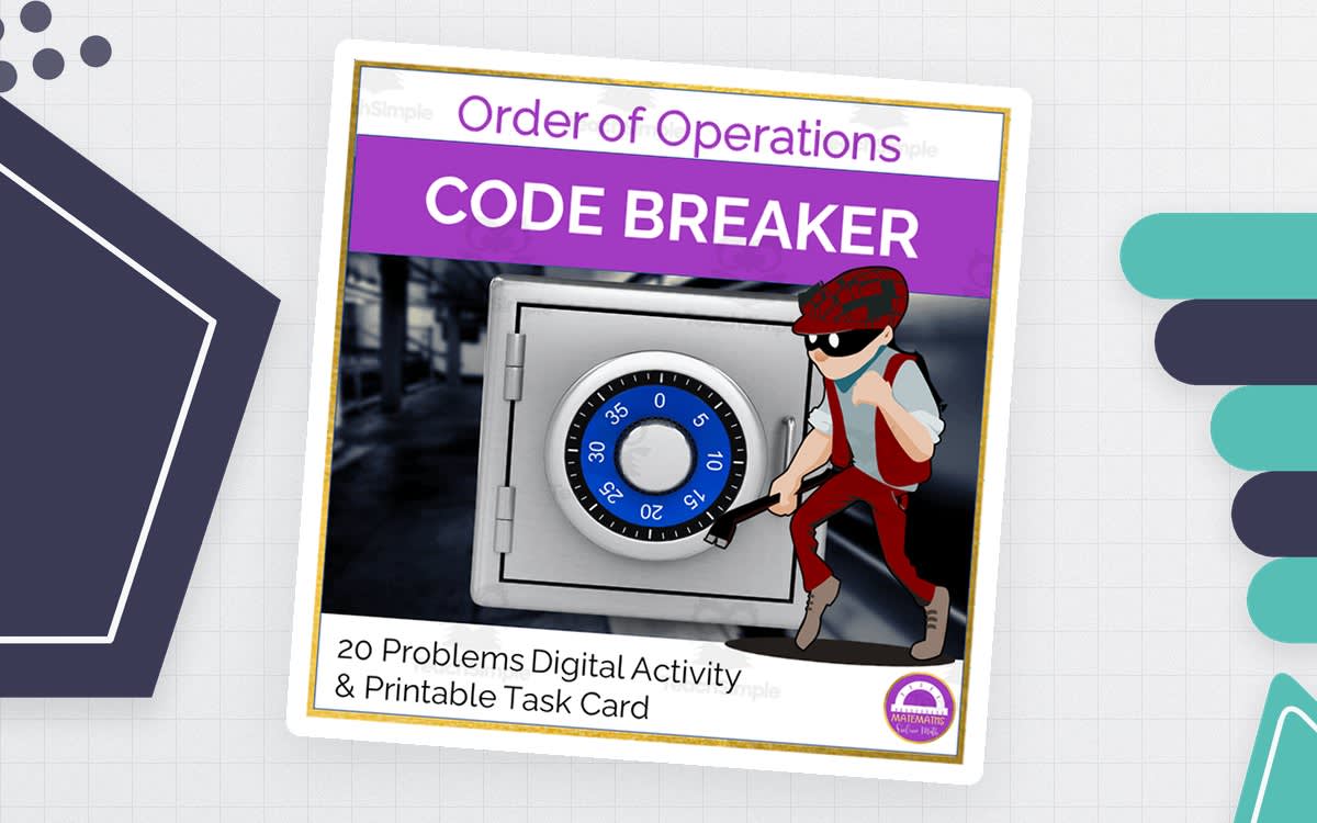 An educational teaching resource from Matemaths entitled Order of Operations | Digital Escape Room Code Breaker downloadable at Teach Simple.