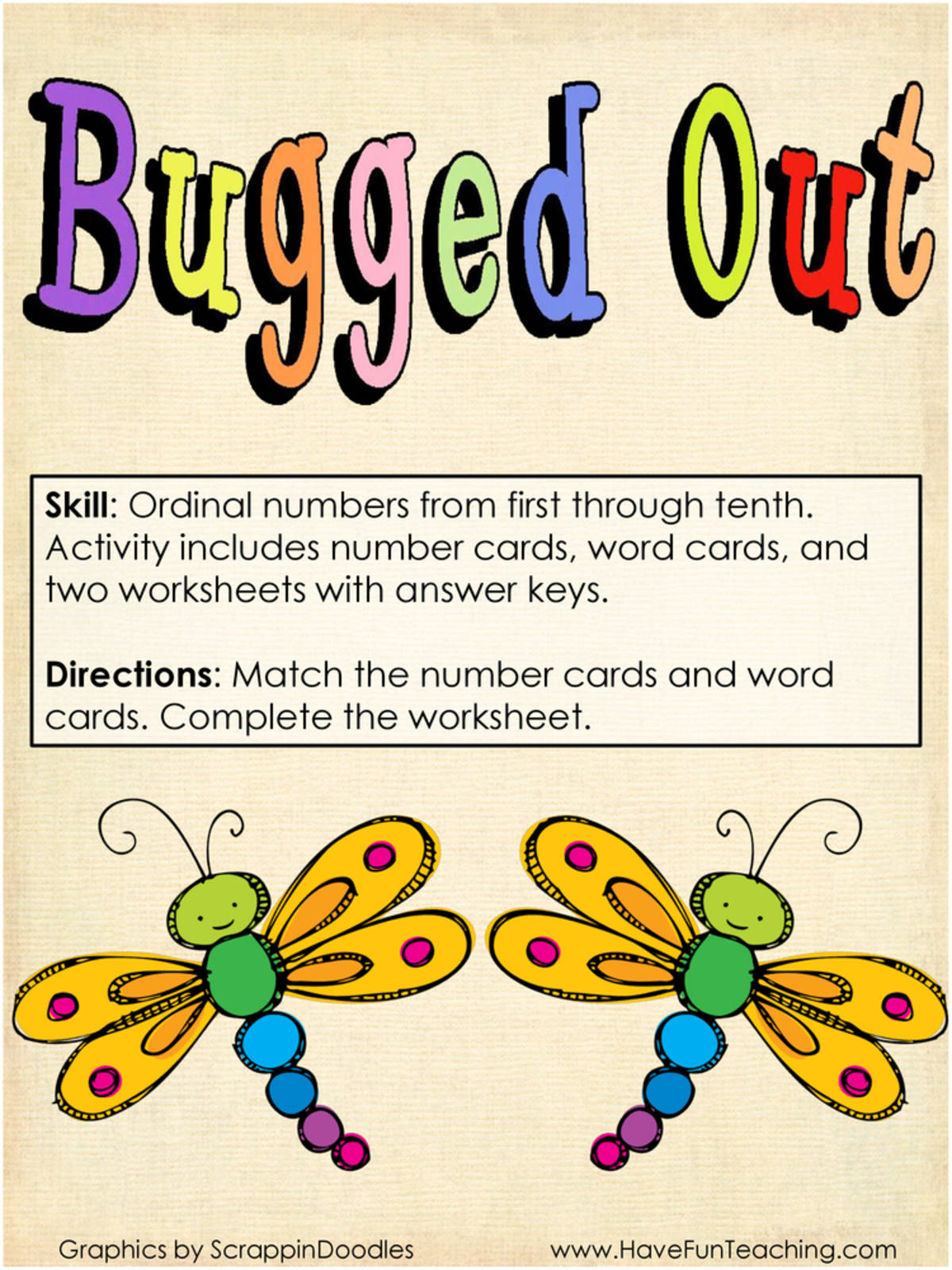 An educational teaching resource from Have Fun Teaching entitled Ordinal Numbers Activity downloadable at Teach Simple.