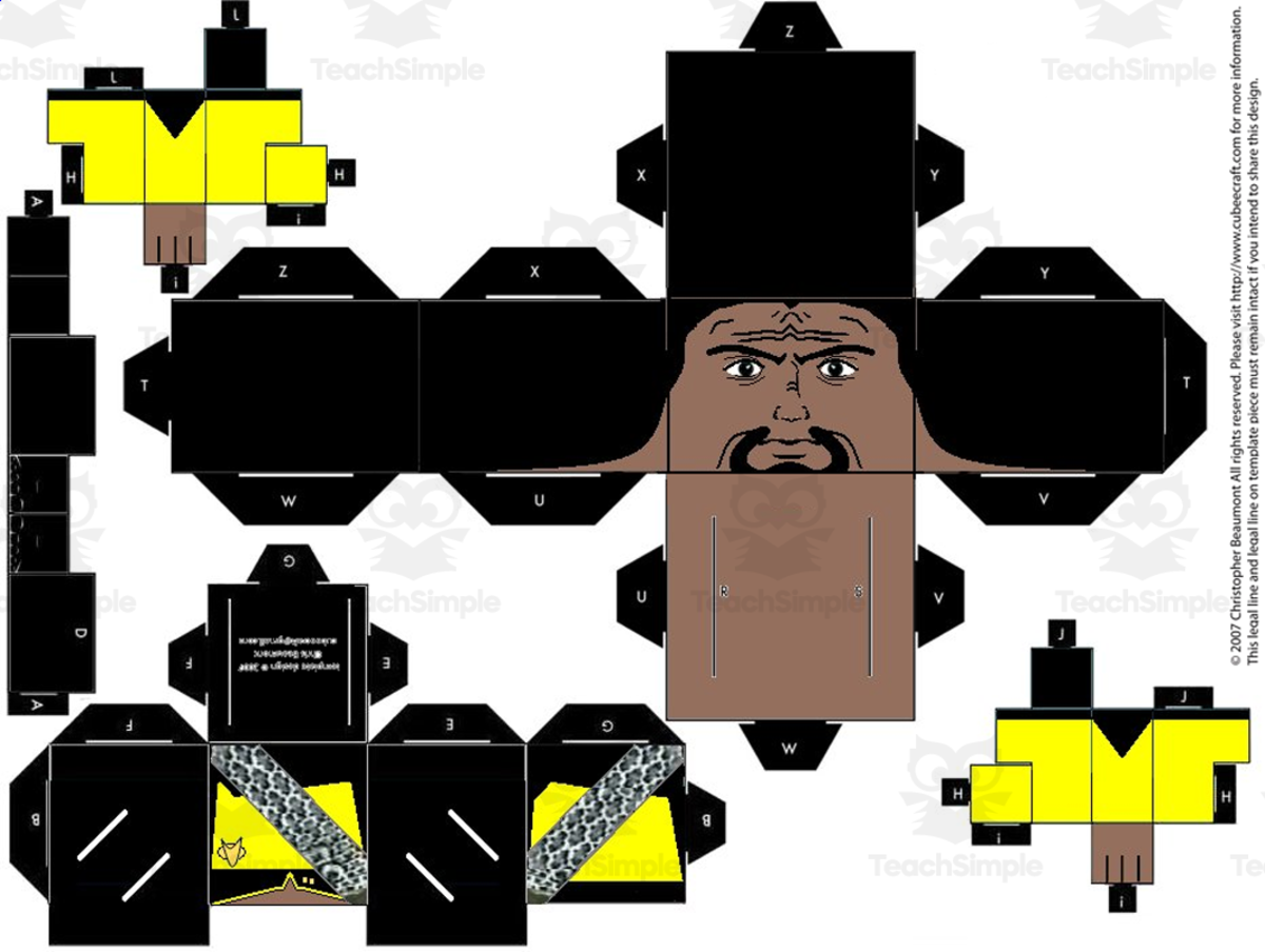 An educational teaching resource from OK Products entitled Papercraft Me Photoshop Activity downloadable at Teach Simple.