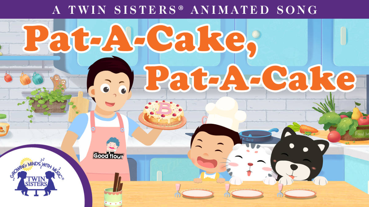 An educational teaching resource from Twin Sisters Digital Media entitled Pat-a-Cake Animated Song downloadable at Teach Simple.