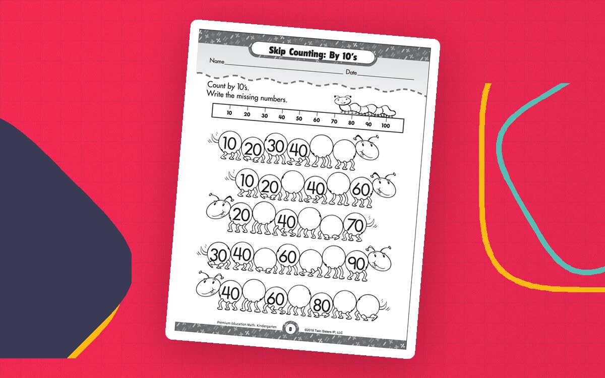 An educational teaching resource from Twin Sisters Digital Media entitled Patterns, Skip Counting, Ordinal Numbers downloadable at Teach Simple.