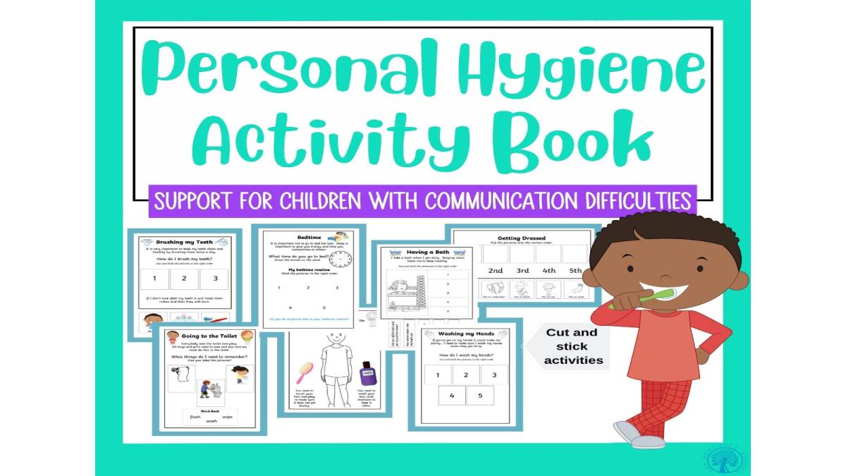 An educational teaching resource from SEN Resource Source entitled Personal Hygiene Activity Book downloadable at Teach Simple.