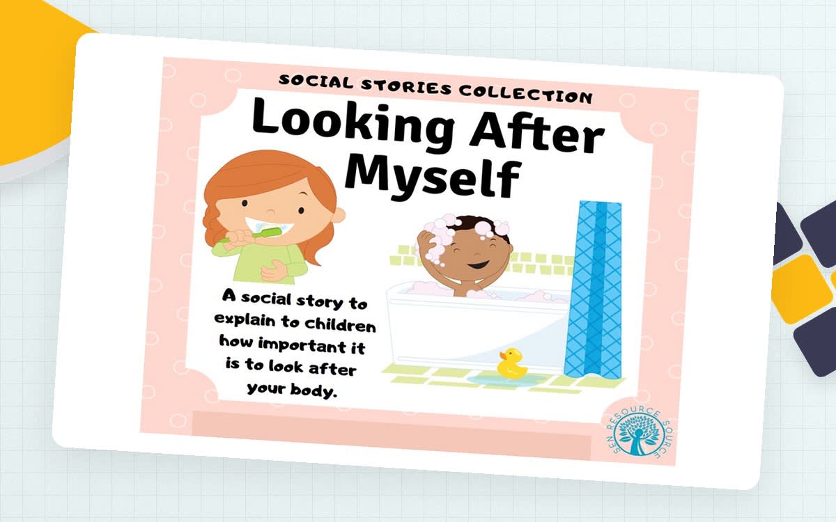 An educational teaching resource from SEN Resource Source entitled Personal Hygiene Social Story downloadable at Teach Simple.