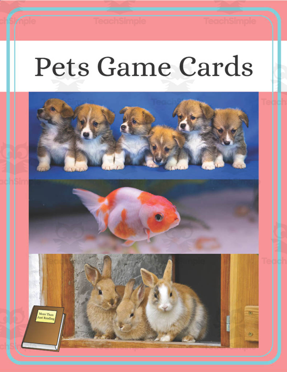 An educational teaching resource from More Than Just Reading entitled Pets Game Cards downloadable at Teach Simple.