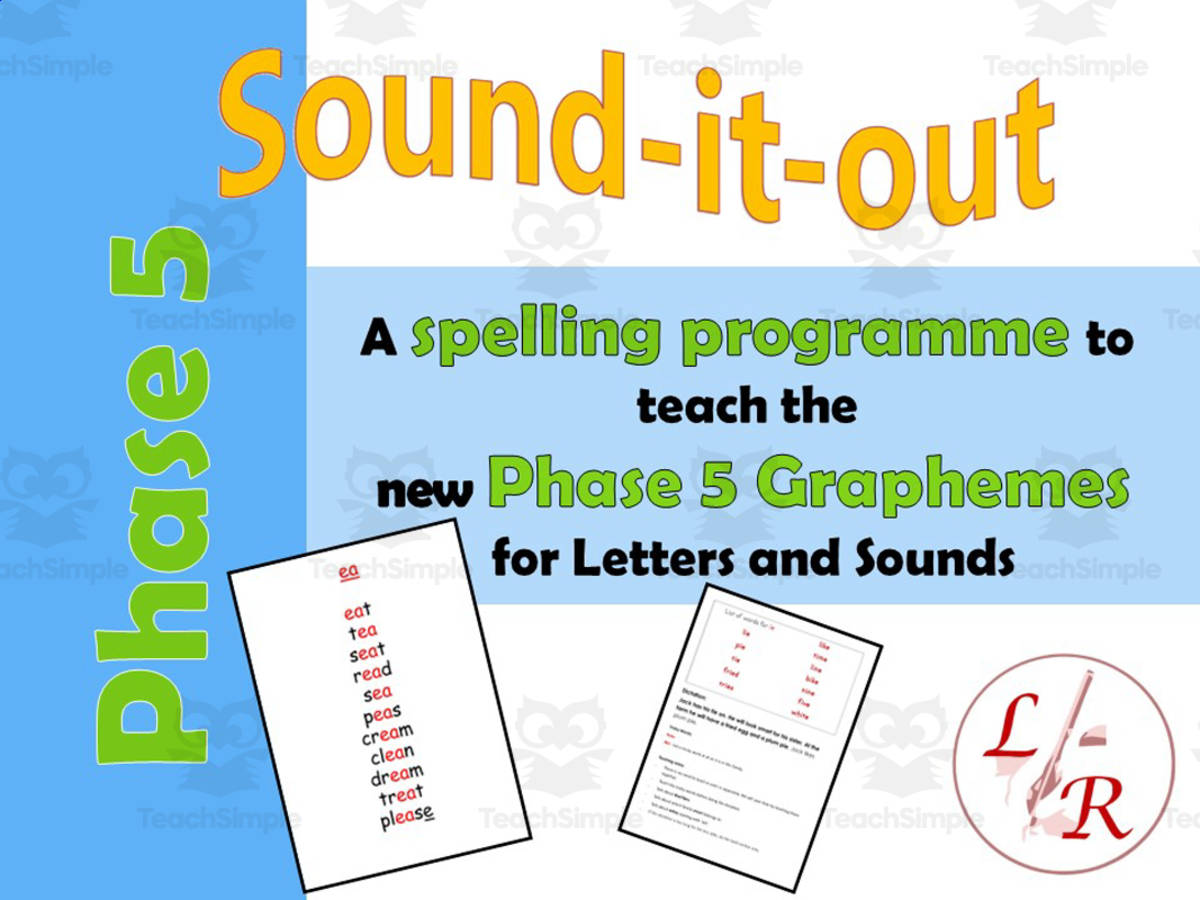 An educational teaching resource from Lilibette's Resources entitled Phase 5 spelling programme Letters and Sounds downloadable at Teach Simple.