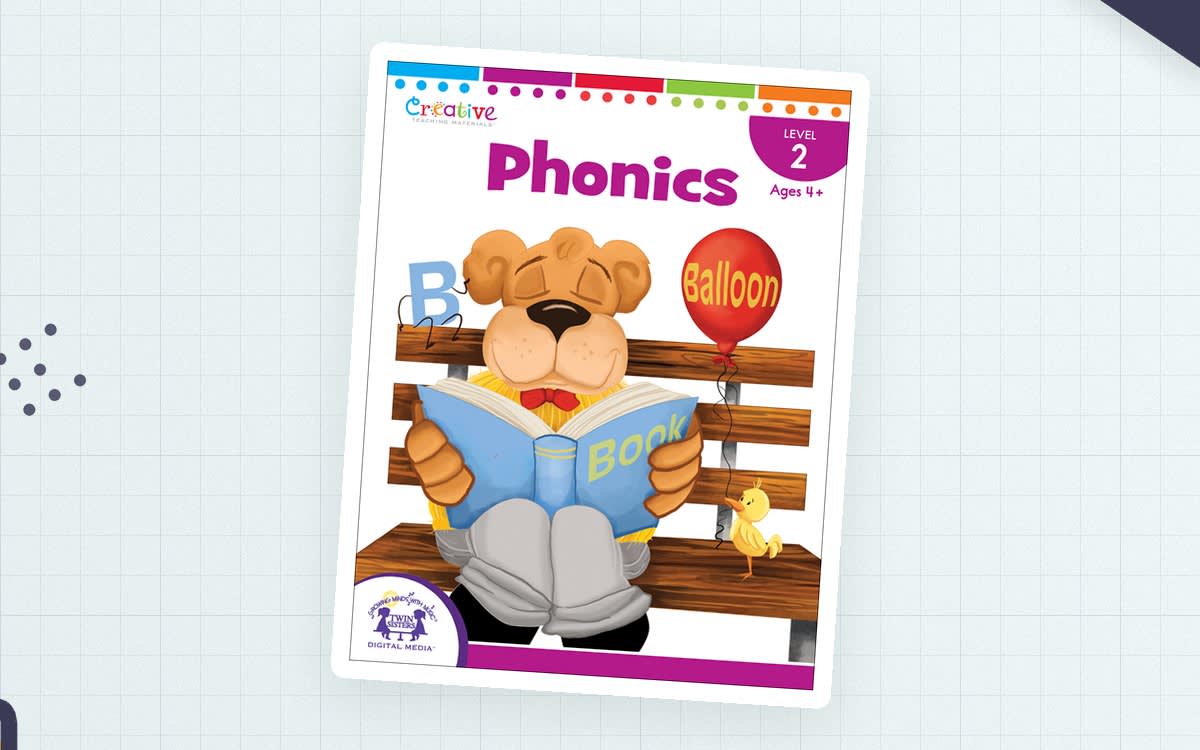 An educational teaching resource from Twin Sisters Digital Media entitled Phonics Printable Workbook downloadable at Teach Simple.