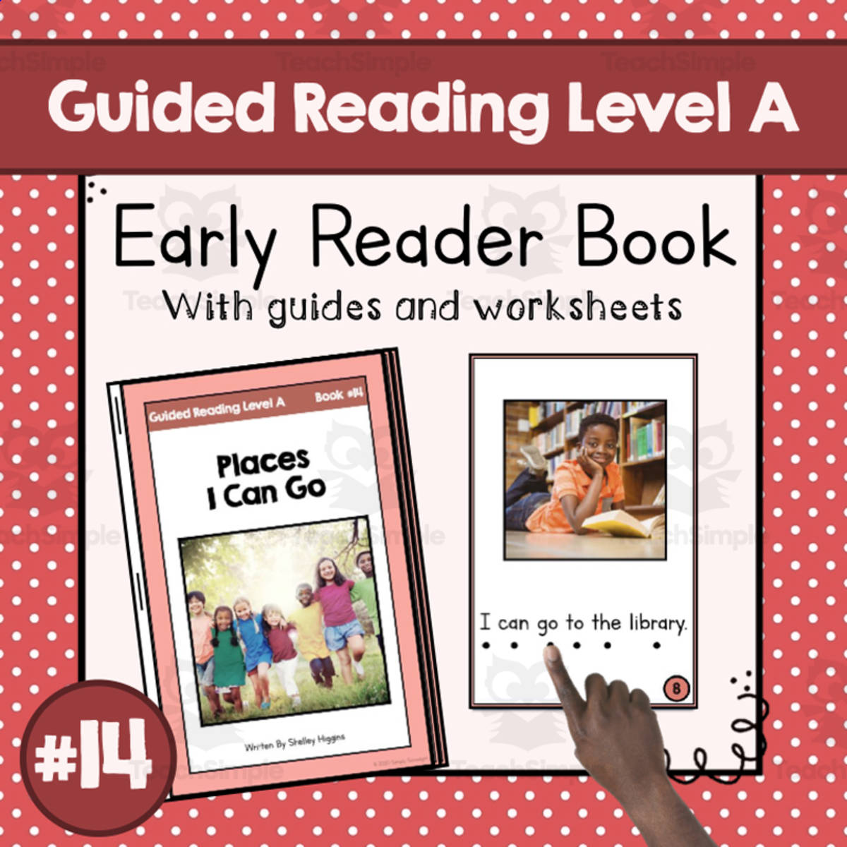 An educational teaching resource from Simply Schoolgirl entitled "Places I Can Go" | Early Reader Book #14 | Guided Reading Level A downloadable at Teach Simple.