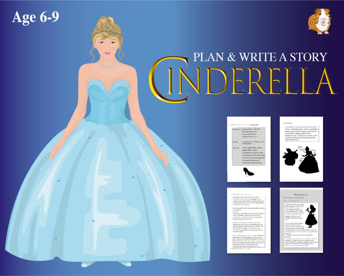 An educational teaching resource from Guinea Pig Education entitled Plan & Write The Story Of Cinderella (6-9 years) downloadable at Teach Simple.
