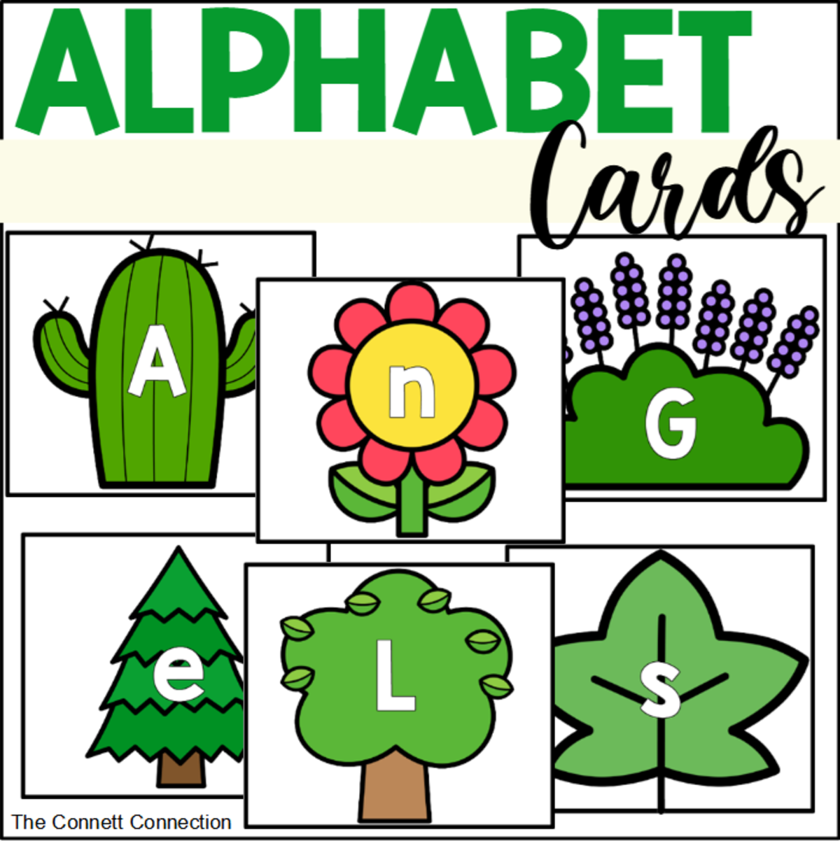 An educational teaching resource from The Connett Connection entitled Plants Alphabet Cards downloadable at Teach Simple.