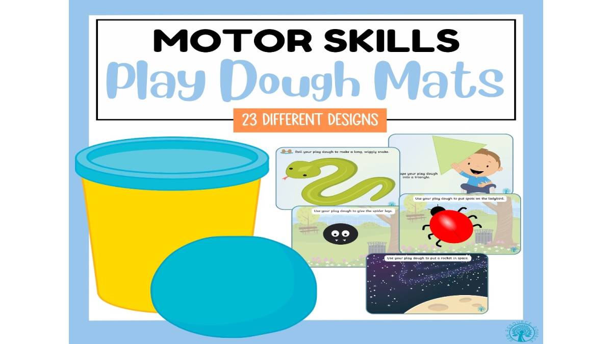 An educational teaching resource from SEN Resource Source entitled Play Dough Mats downloadable at Teach Simple.