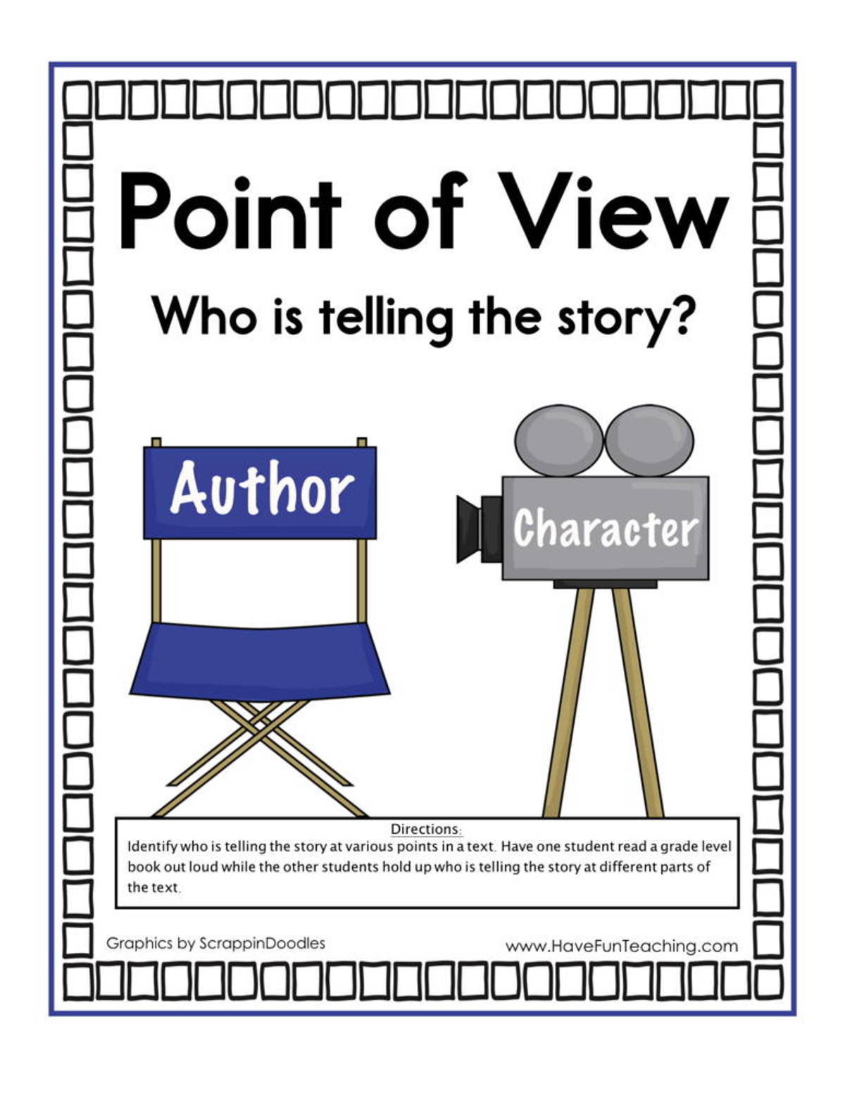 An educational teaching resource from Have Fun Teaching entitled Point of View Activity downloadable at Teach Simple.