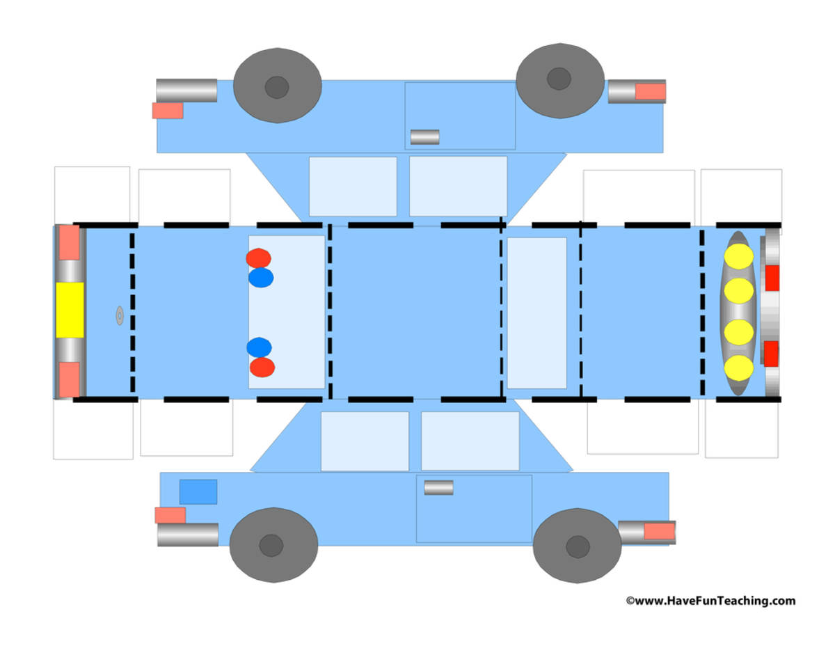 An educational teaching resource from Have Fun Teaching entitled Police Car Craft downloadable at Teach Simple.
