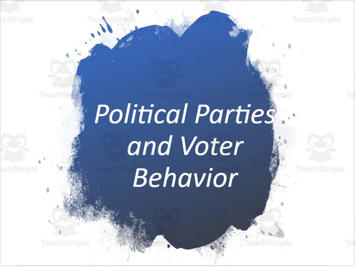 An educational teaching resource from Rose Molina entitled Political Parties: AP Government downloadable at Teach Simple.