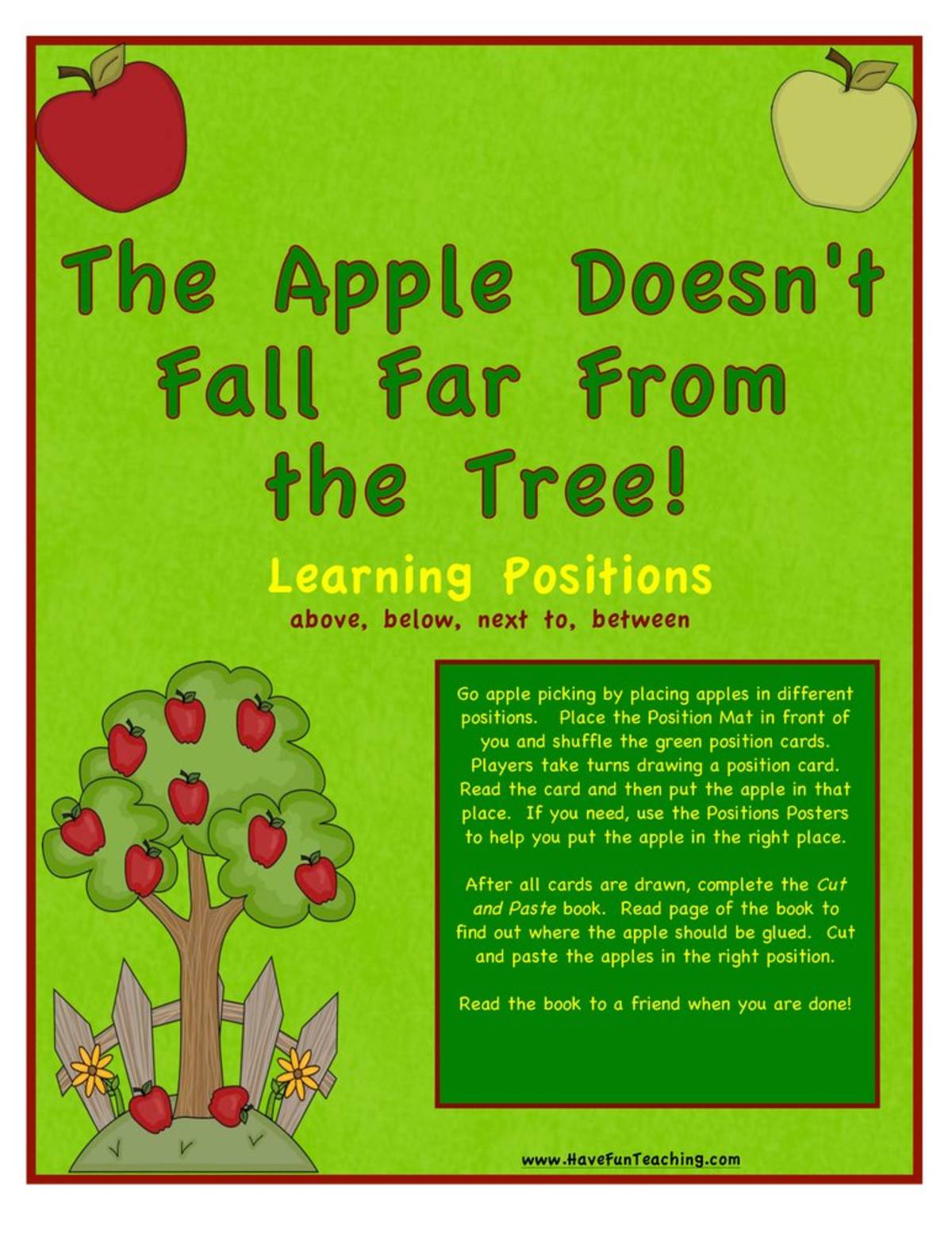 An educational teaching resource from Have Fun Teaching entitled Position Words Butterfly Activity downloadable at Teach Simple.