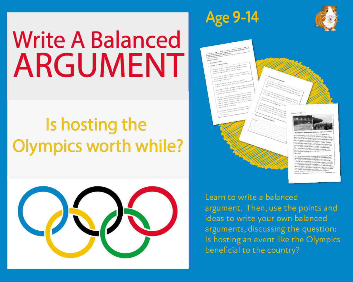 An educational teaching resource from Guinea Pig Education entitled Practise Writing A Balanced Argument: Is Hosting The Olympics Worthwhile? (9-14) downloadable at Teach Simple.