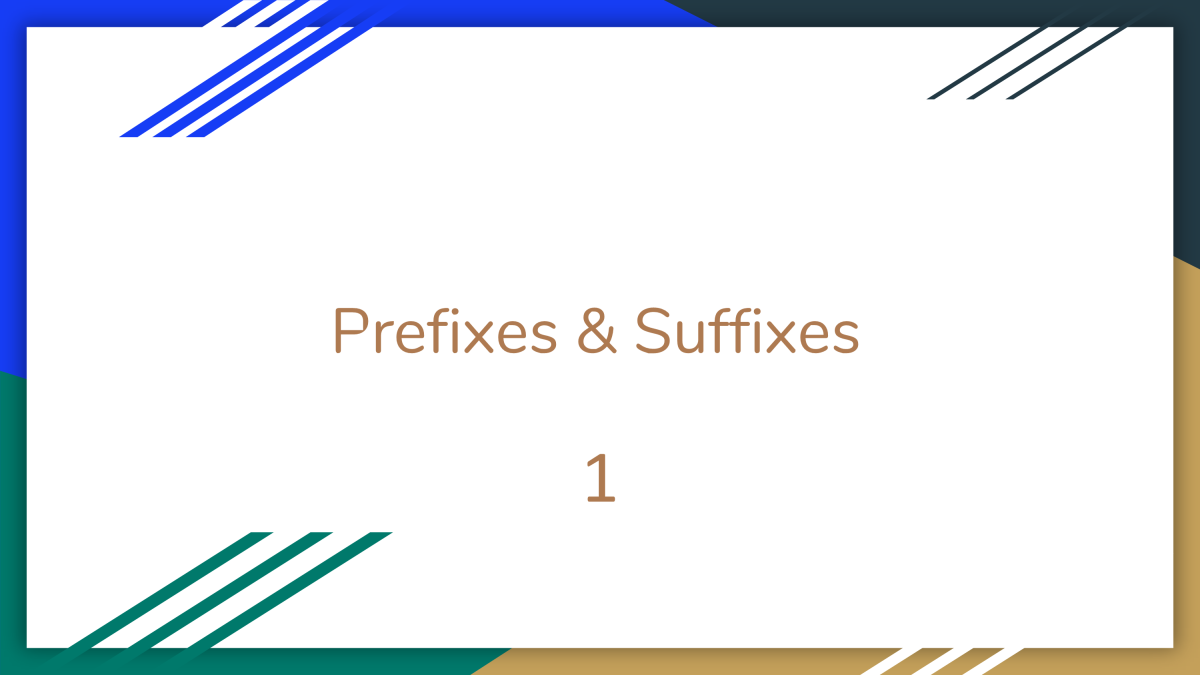 An educational teaching resource from Cored Education entitled Prefixes and Suffixes Sample Lesson - Grammar Grade 5-6 (PPT) downloadable at Teach Simple.