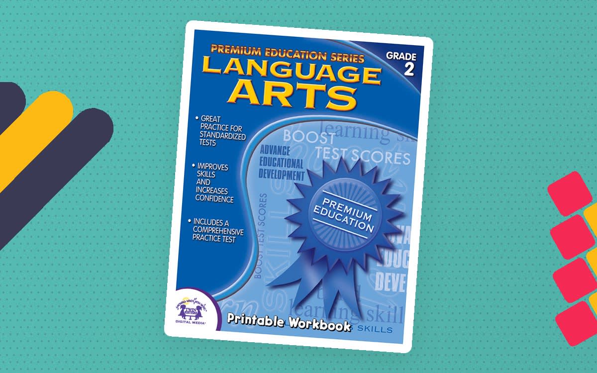 An educational teaching resource from Twin Sisters Digital Media entitled Premium Ed Language Grade 2 Printable Workbook downloadable at Teach Simple.