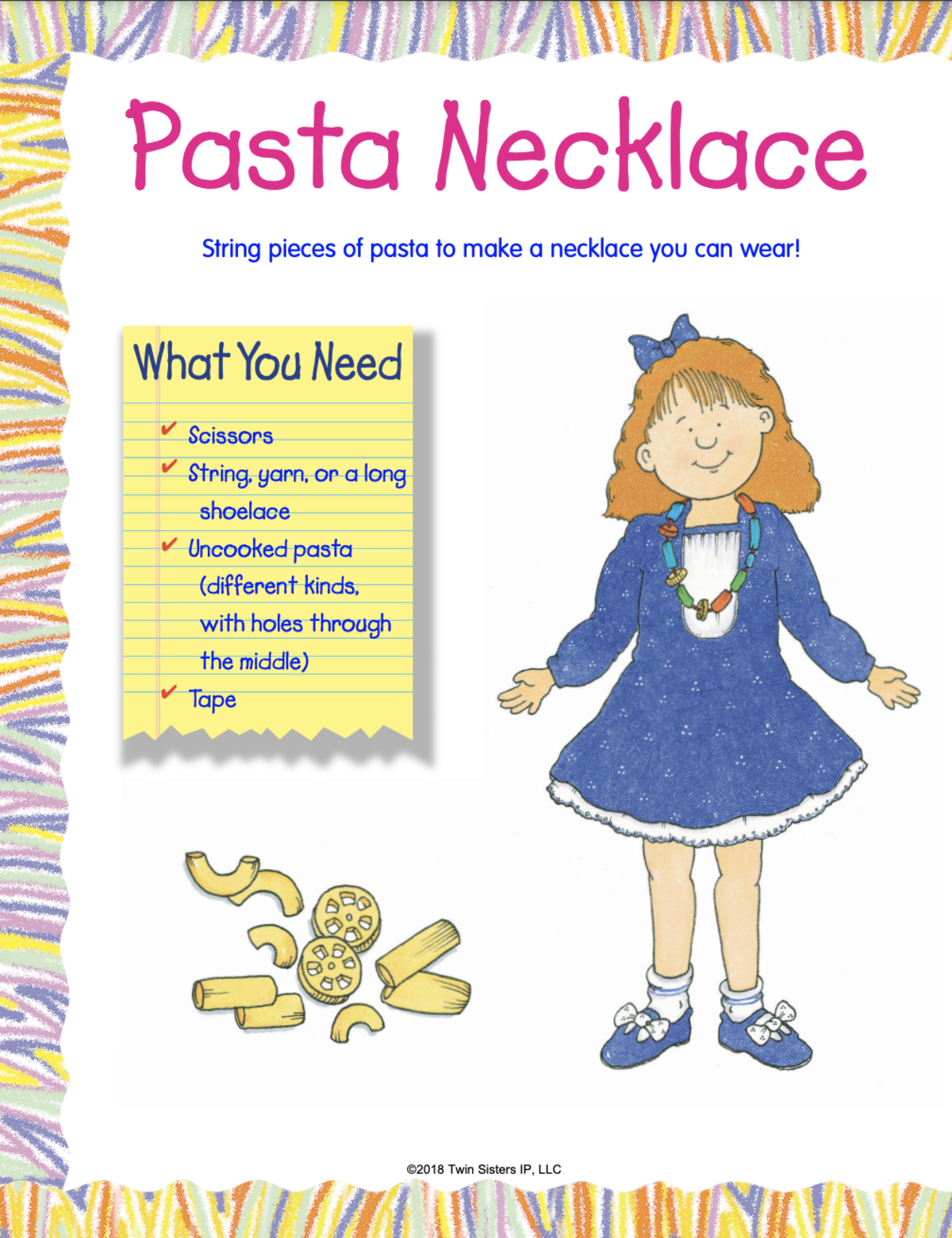 An educational teaching resource from Twin Sisters Digital Media entitled Preschool Arts & Crafts Volume 1 Activity Book downloadable at Teach Simple.