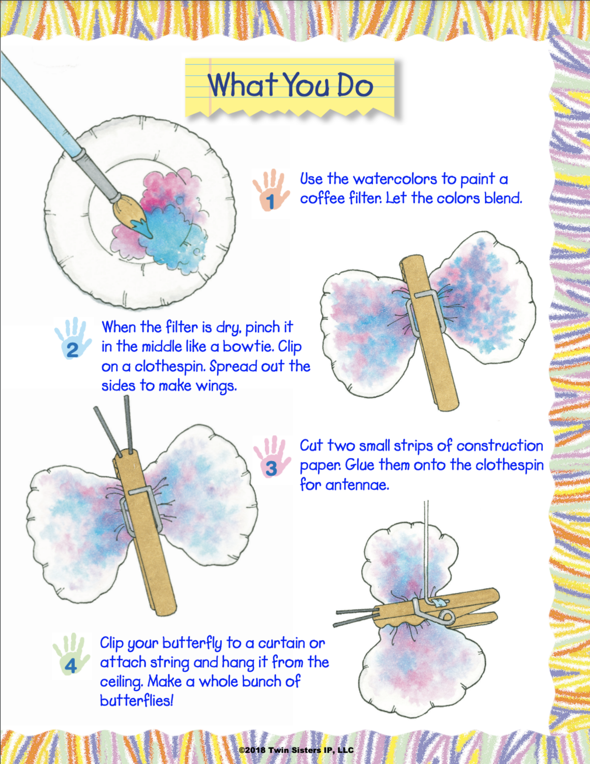 An educational teaching resource from Twin Sisters Digital Media entitled Preschool Arts & Crafts Volume 2 Activity Book downloadable at Teach Simple.