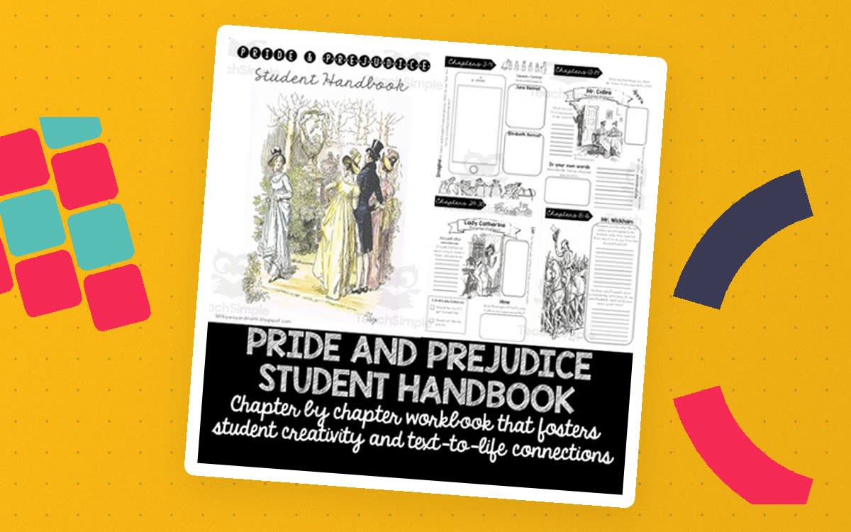An educational teaching resource from The Comprehensive Teacher entitled Pride and Prejudice Student Workbook downloadable at Teach Simple.