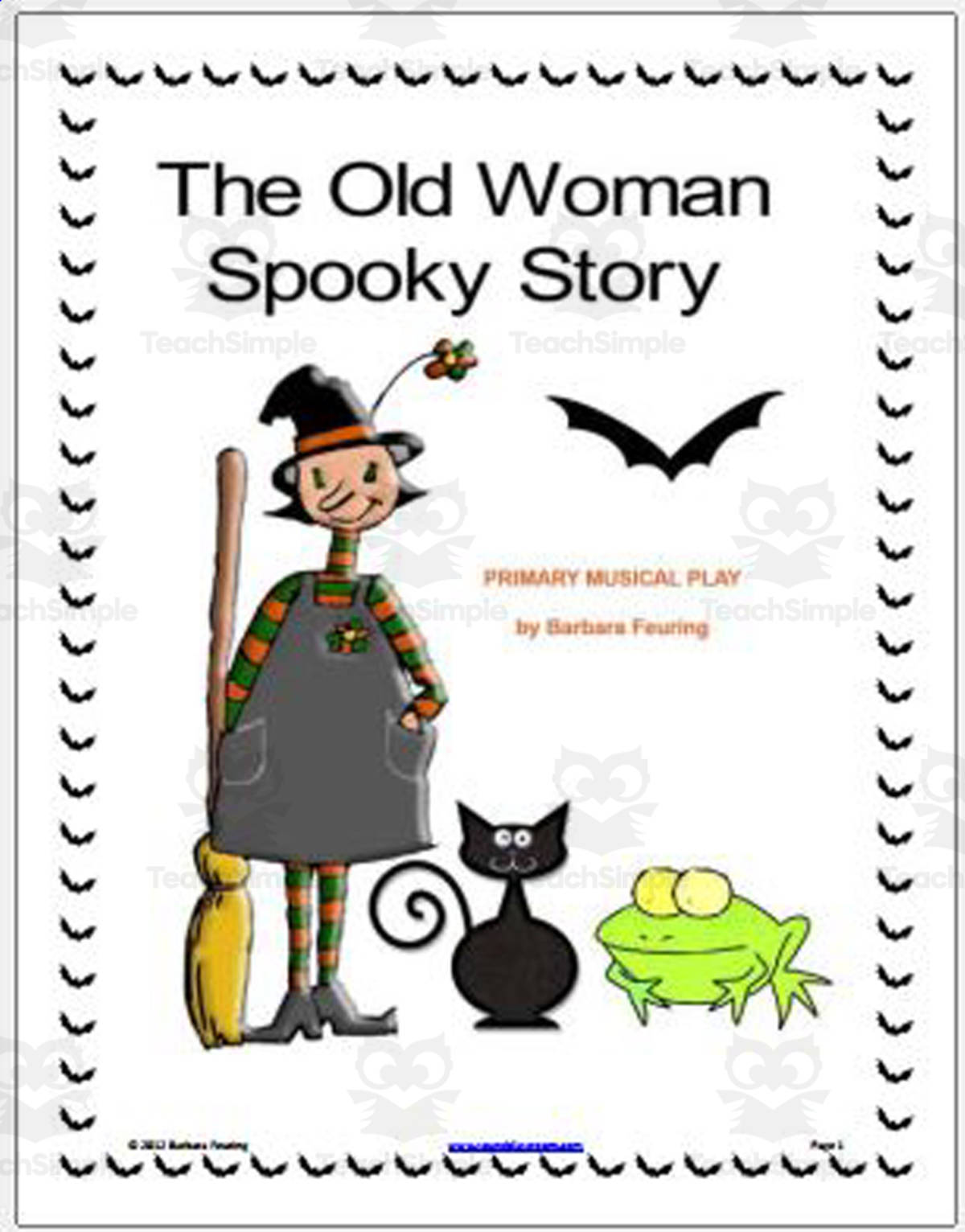 An educational teaching resource from MUSICWORKS entitled Primary Musical Play: The Old Woman Spooky Story downloadable at Teach Simple.