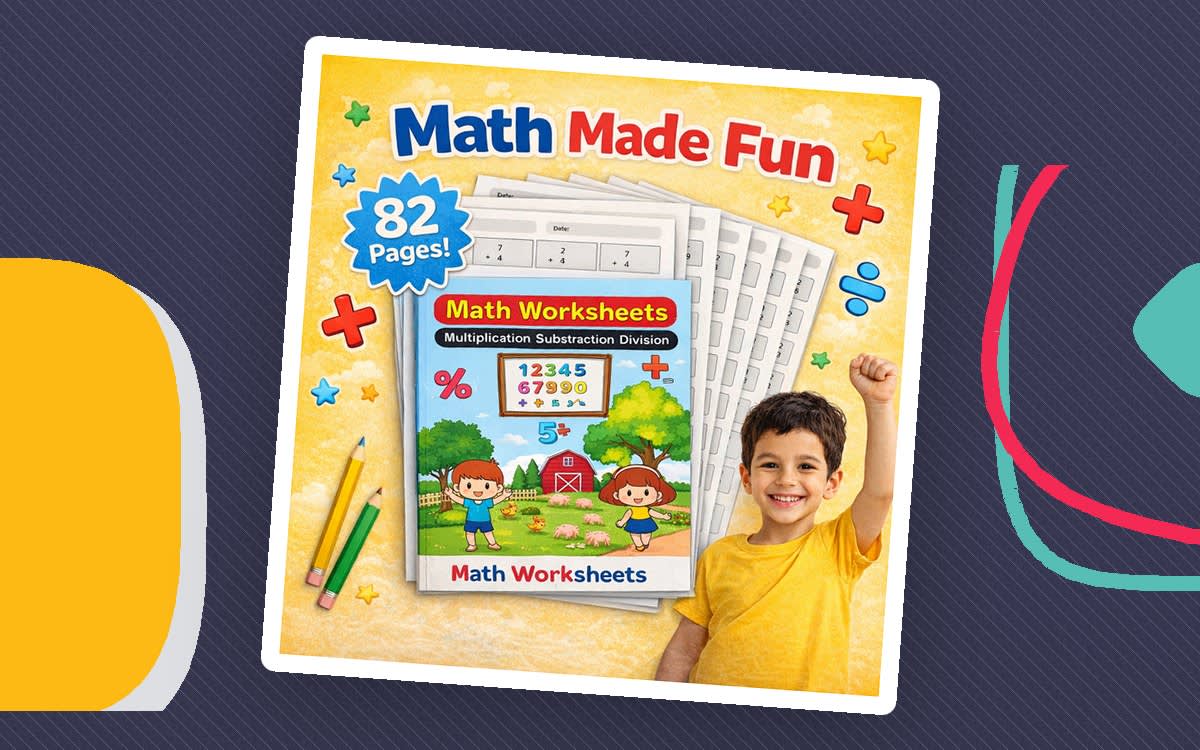 An educational teaching resource from BrightPrintsNY entitled Printable Math Worksheets Bundle | Homeschool Math Practice PDF K-3 downloadable at Teach Simple.