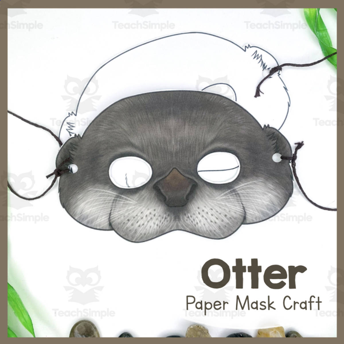 An educational teaching resource from Simply Schoolgirl entitled Printable Otter Craft downloadable at Teach Simple.