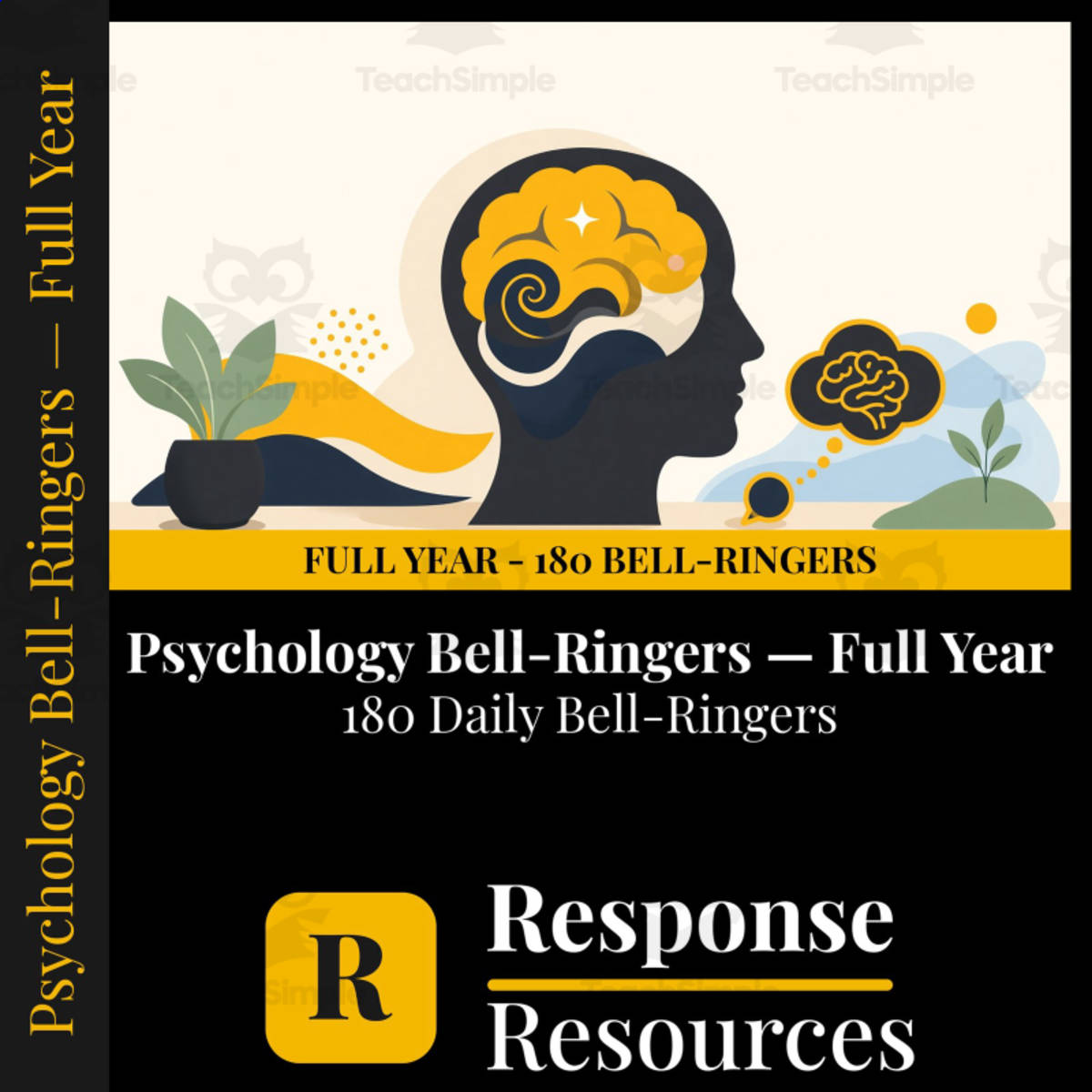 Psychology Bell Ringers FULL YEAR - 180 Daily Warm-Ups (Grades 9-12) preview
