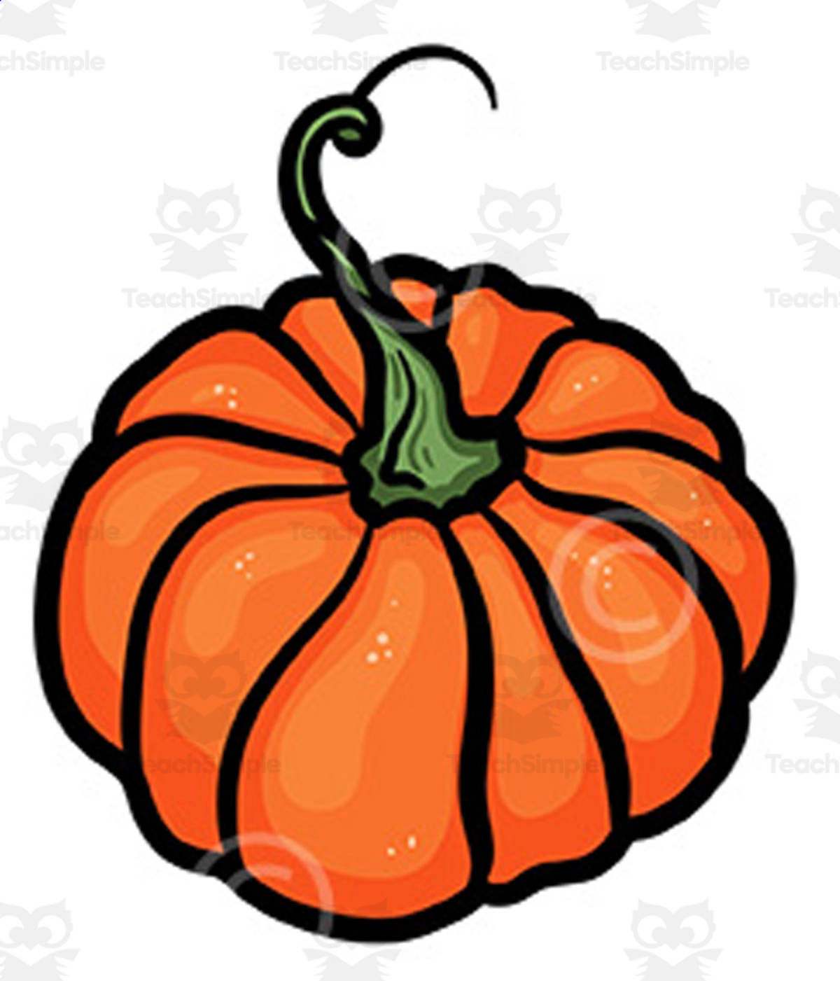 An educational teaching resource from Clipartino entitled Pumpkin clipart-Autumn graphics downloadable at Teach Simple.