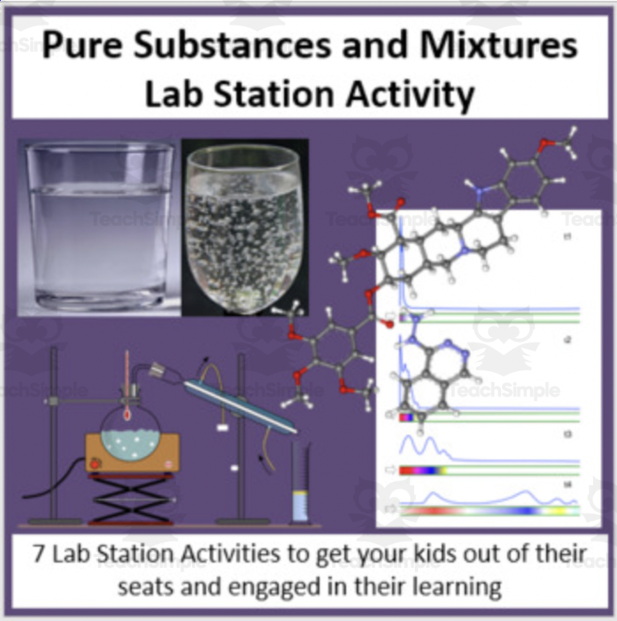 An educational teaching resource from Teach With Fergy entitled Pure Substances and Mixtures – Lab Station Activity downloadable at Teach Simple.
