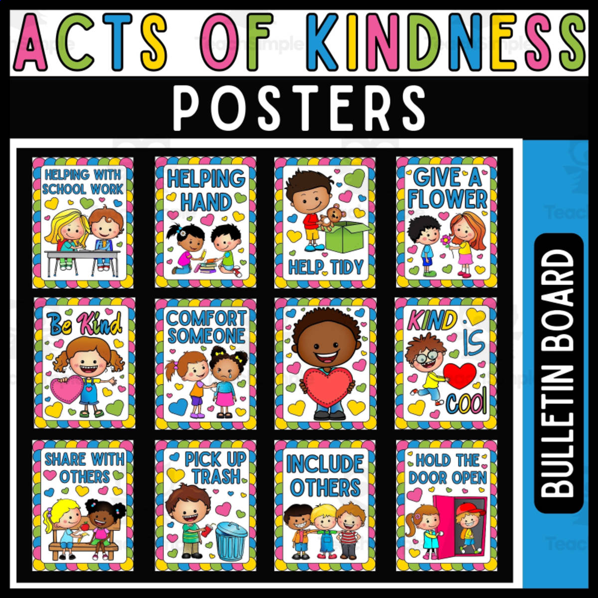 An educational teaching resource from Wonderland School entitled Random Acts of Kindness Day Posters downloadable at Teach Simple.
