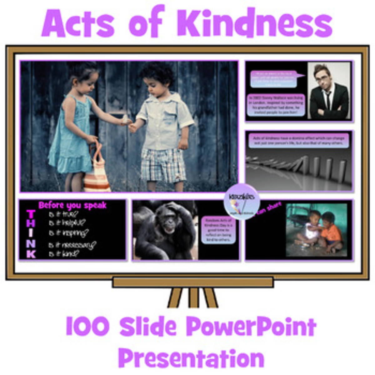 An educational teaching resource from Inspire and Educate By Krazikas entitled Random Acts of Kindness PowerPoint Presentaion downloadable at Teach Simple.