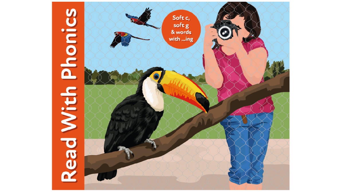 An educational teaching resource from Guinea Pig Education entitled Read the story 'Feather World.' (soft c, soft g & words ending in "ing") downloadable at Teach Simple.