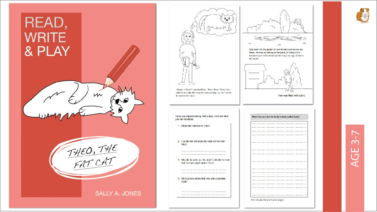 An educational teaching resource from Guinea Pig Education entitled Read, Write And Play: Theo The Fat Cat (3-7 years) downloadable at Teach Simple.