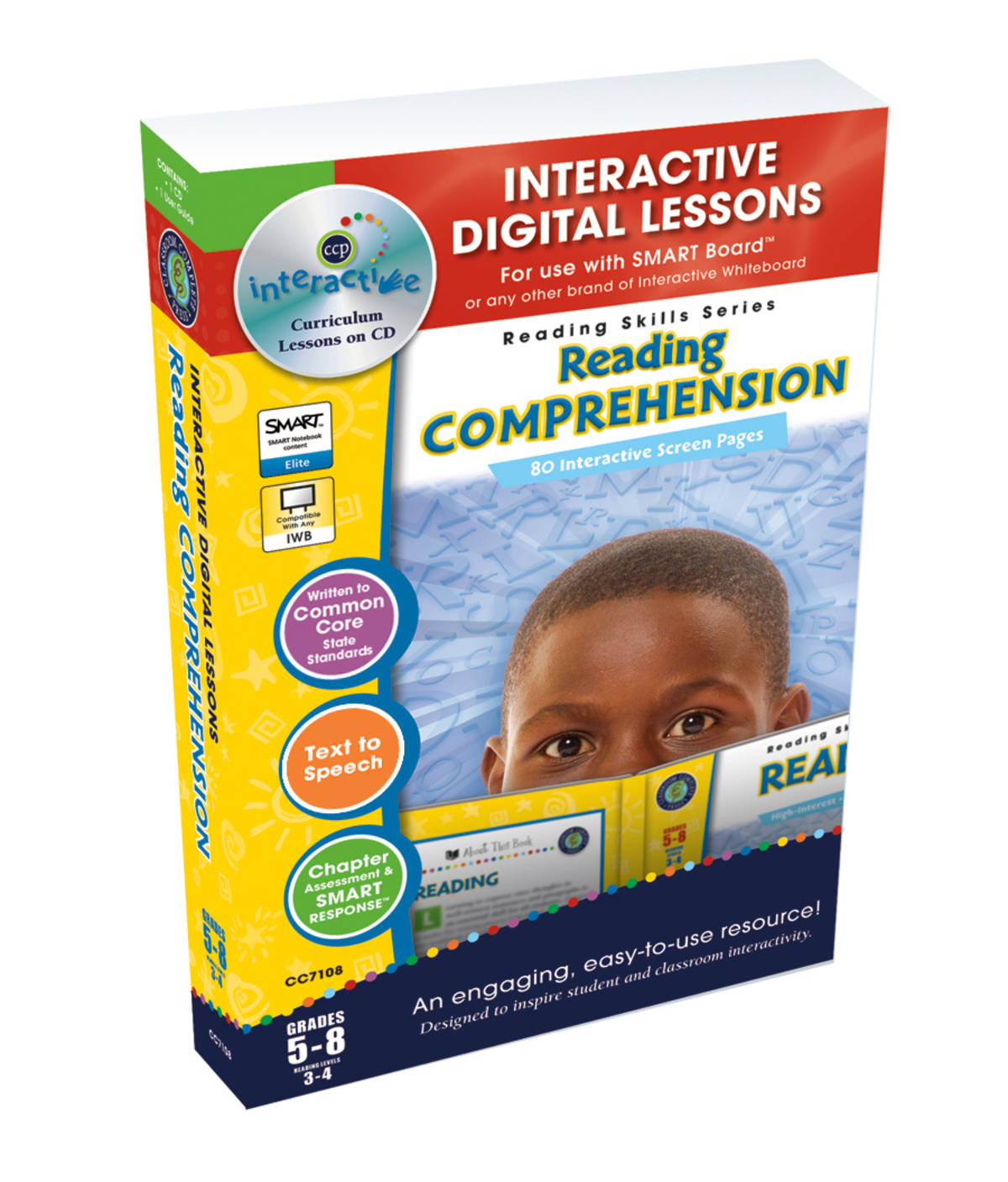 An educational teaching resource from Classroom Complete Press entitled Reading Comprehension - Digital Lesson Plan Gr. 5-8 | PC Software downloadable at Teach Simple.