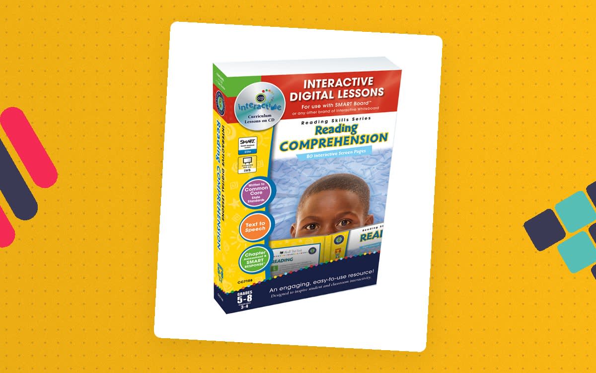An educational teaching resource from Classroom Complete Press entitled Reading Comprehension - Digital Lesson Plan Gr. 5-8 | PC Software downloadable at Teach Simple.