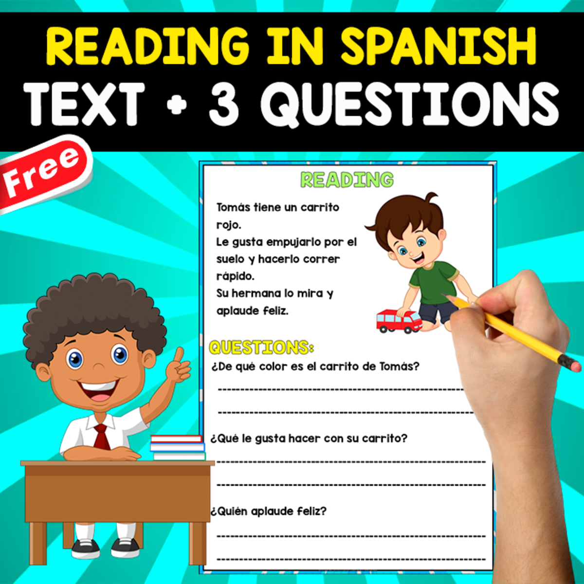 An educational teaching resource from EDITORIAL LAURA EDUCA entitled READING IN SPANISH | La Semilla downloadable at Teach Simple.