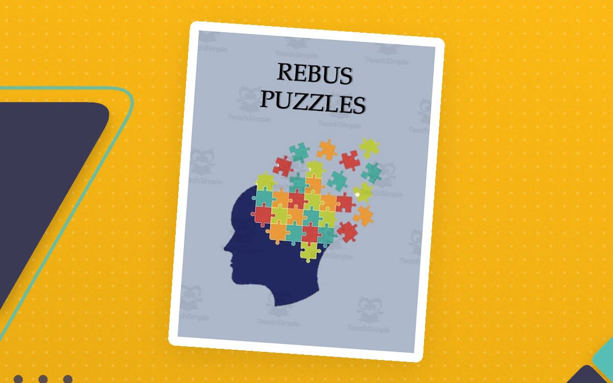 An educational teaching resource from Mister G's Teacher Shop entitled Rebus Puzzles downloadable at Teach Simple.