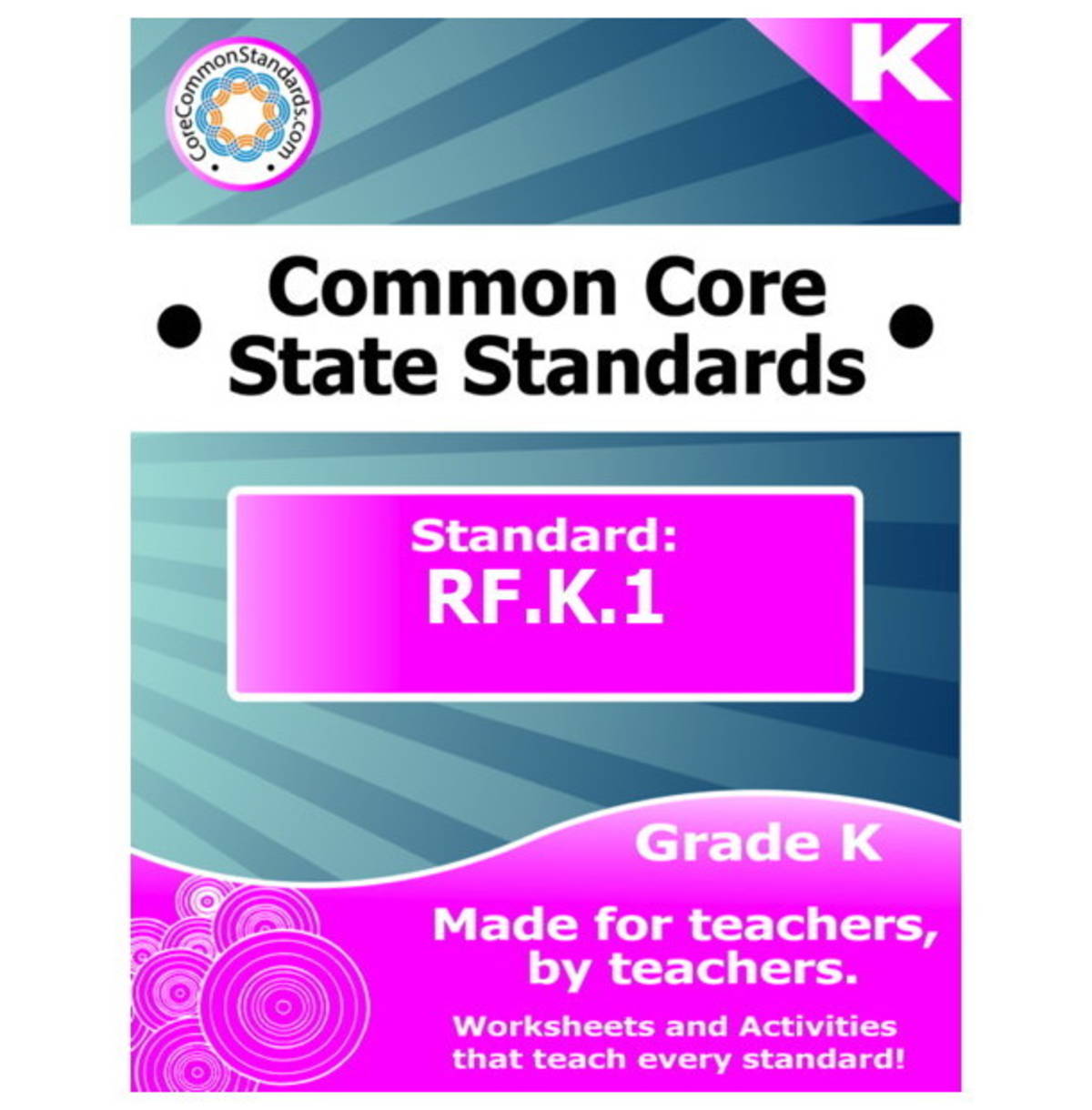 An educational teaching resource from Have Fun Teaching entitled RF.K.1 Kindergarten Common Core Lesson downloadable at Teach Simple.