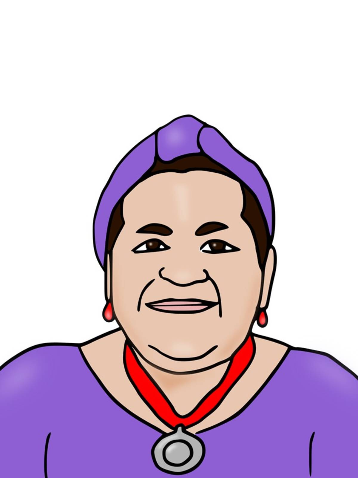 An educational teaching resource from Teacher's Clipart entitled Rigoberta Menchu downloadable at Teach Simple.