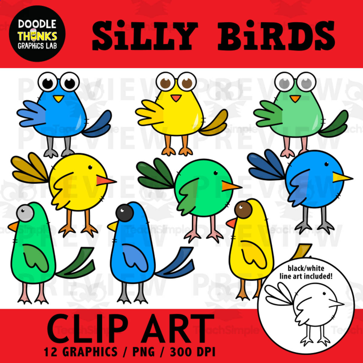 Roll and Draw a Silly Bird Game preview