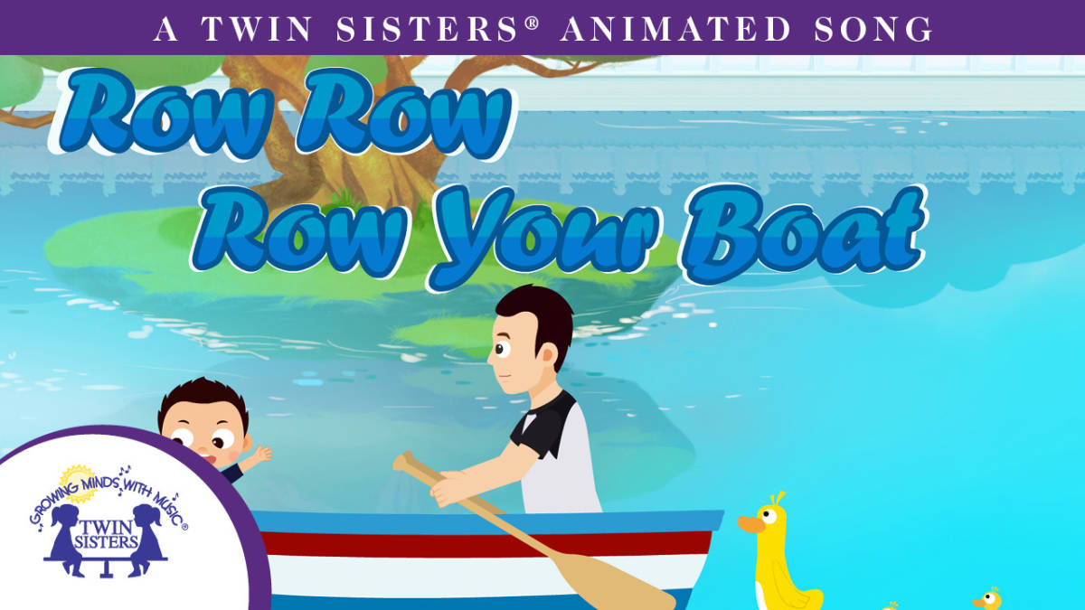 An educational teaching resource from Twin Sisters Digital Media entitled Row, Row, Row Your Boat Animated Song downloadable at Teach Simple.