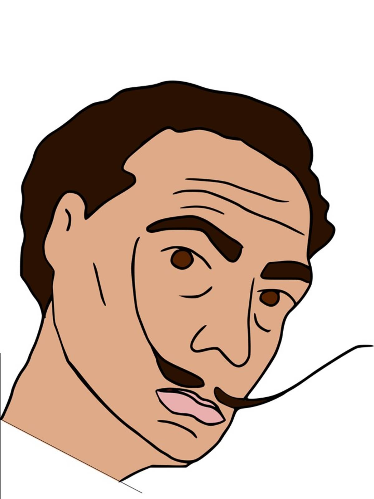 An educational teaching resource from Teacher's Clipart entitled Salvador Dali Illustration downloadable at Teach Simple.