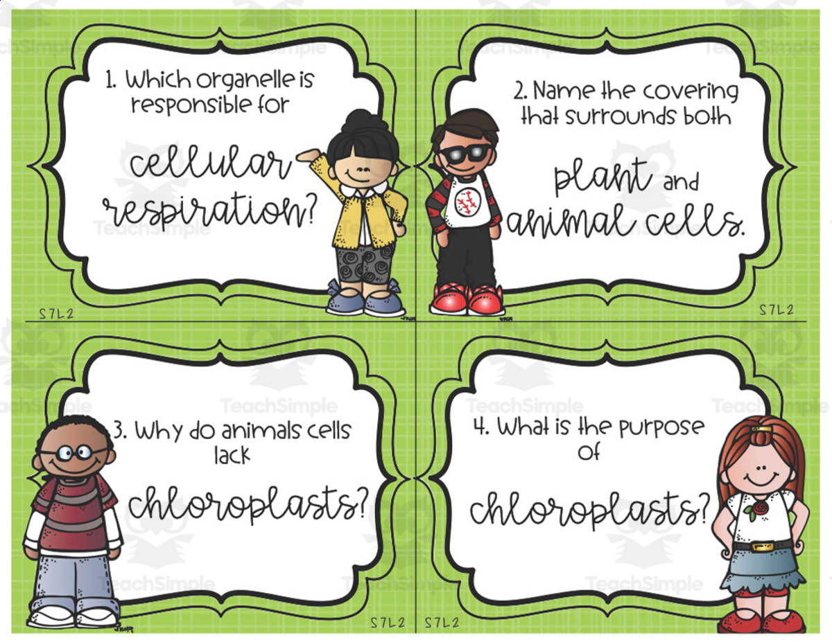 An educational teaching resource from Sarah Miller Tech entitled Science Cumulative Review Task Cards downloadable at Teach Simple.