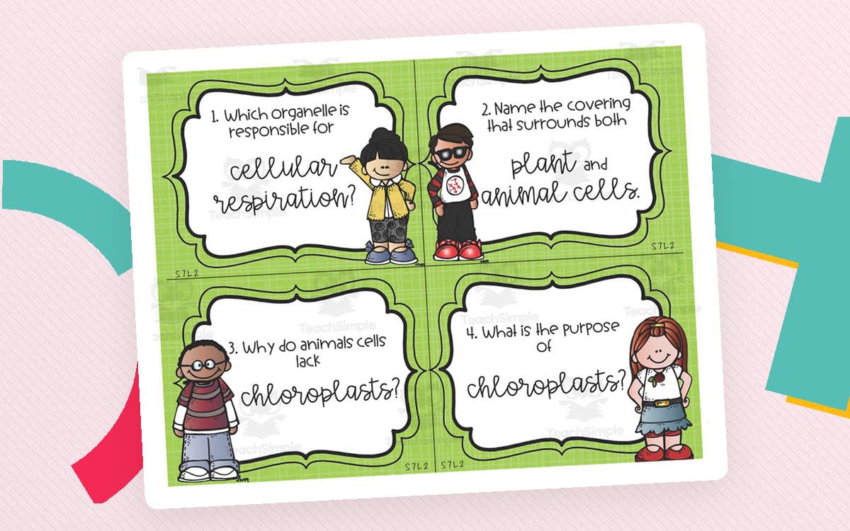An educational teaching resource from Sarah Miller Tech entitled Science Cumulative Review Task Cards downloadable at Teach Simple.