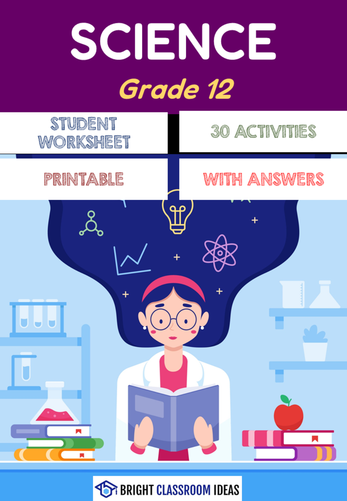An educational teaching resource from Bright Classroom Ideas Marketplace entitled Science Revision for Grade 12 downloadable at Teach Simple.