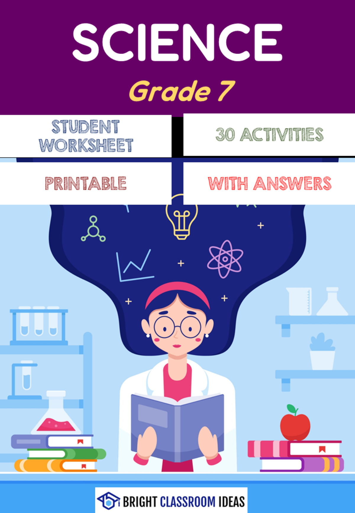 An educational teaching resource from Bright Classroom Ideas Marketplace entitled Science Revision for Grade 7 downloadable at Teach Simple.