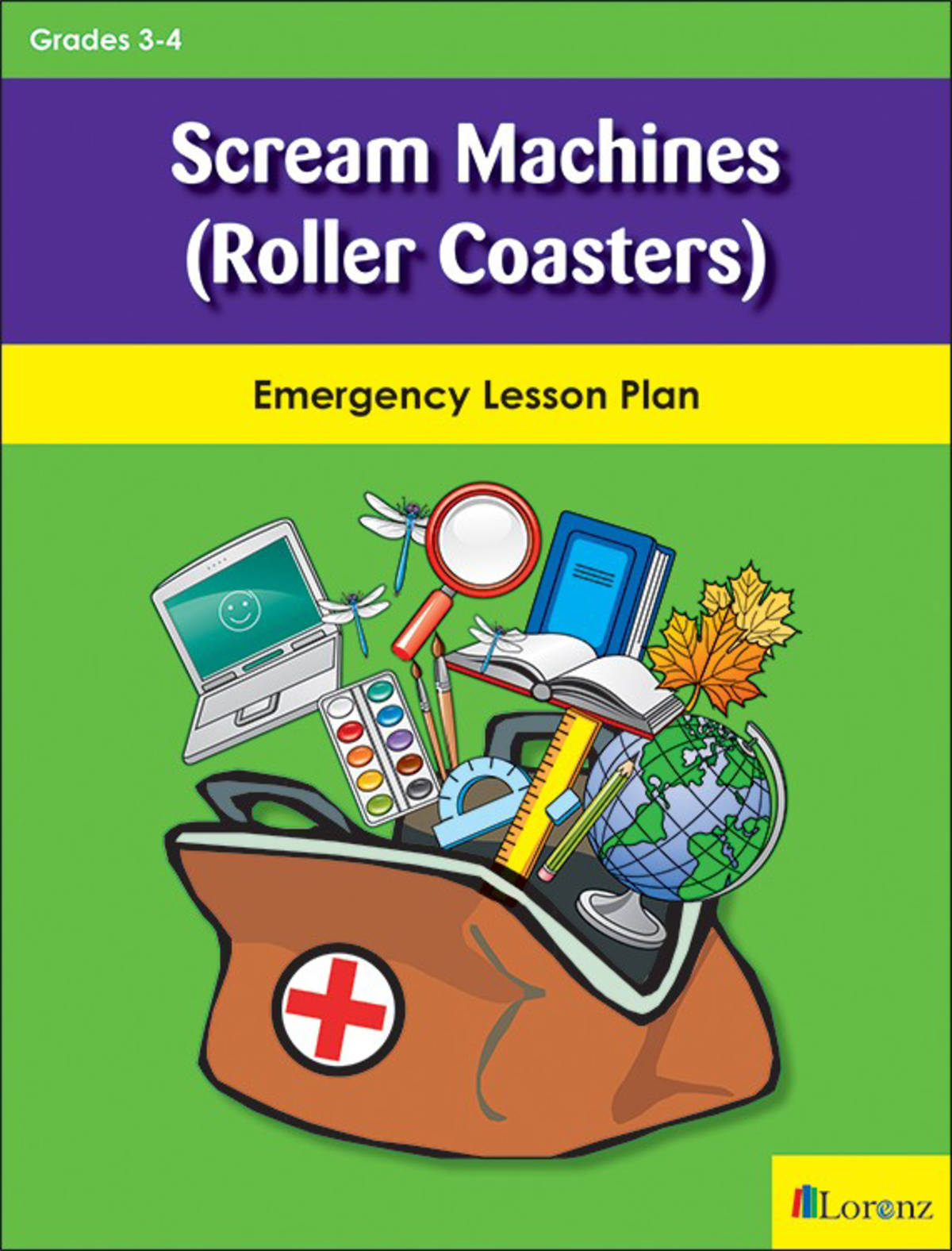 An educational teaching resource from Classroom Complete Press entitled Scream Machines (Roller Coasters): Emergency Lesson Plan downloadable at Teach Simple.